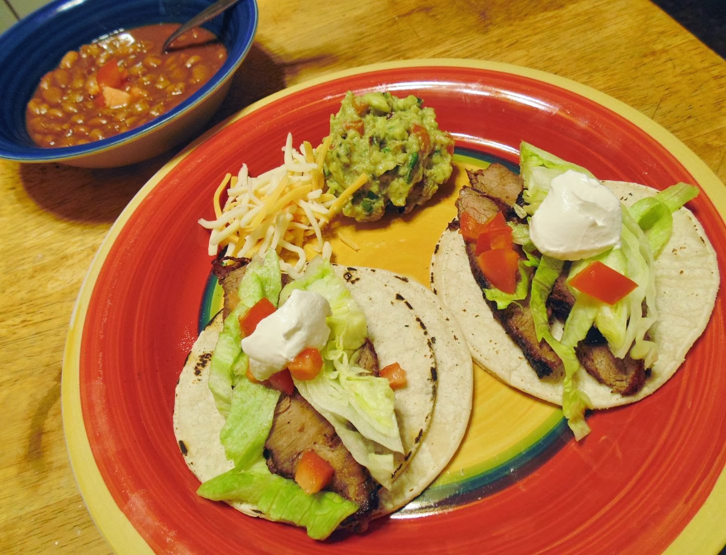 Cookin' It Up In Texas Flat Iron Steak Street Tacos and Roasted Pepper
