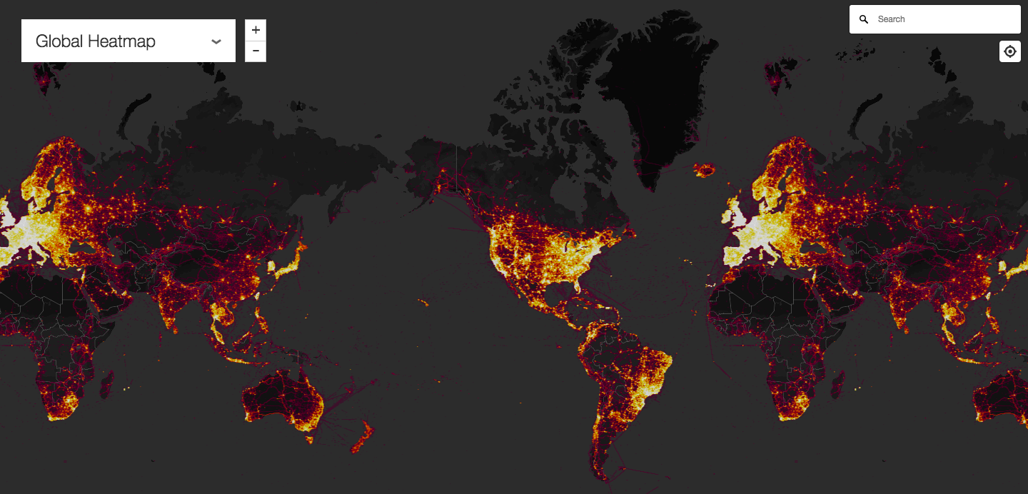 Global heat map