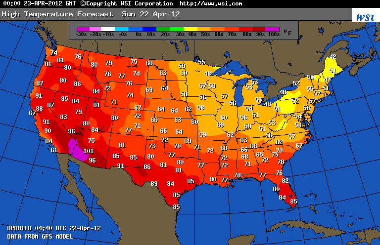 National Weather Service Usa Map - Wgfhi