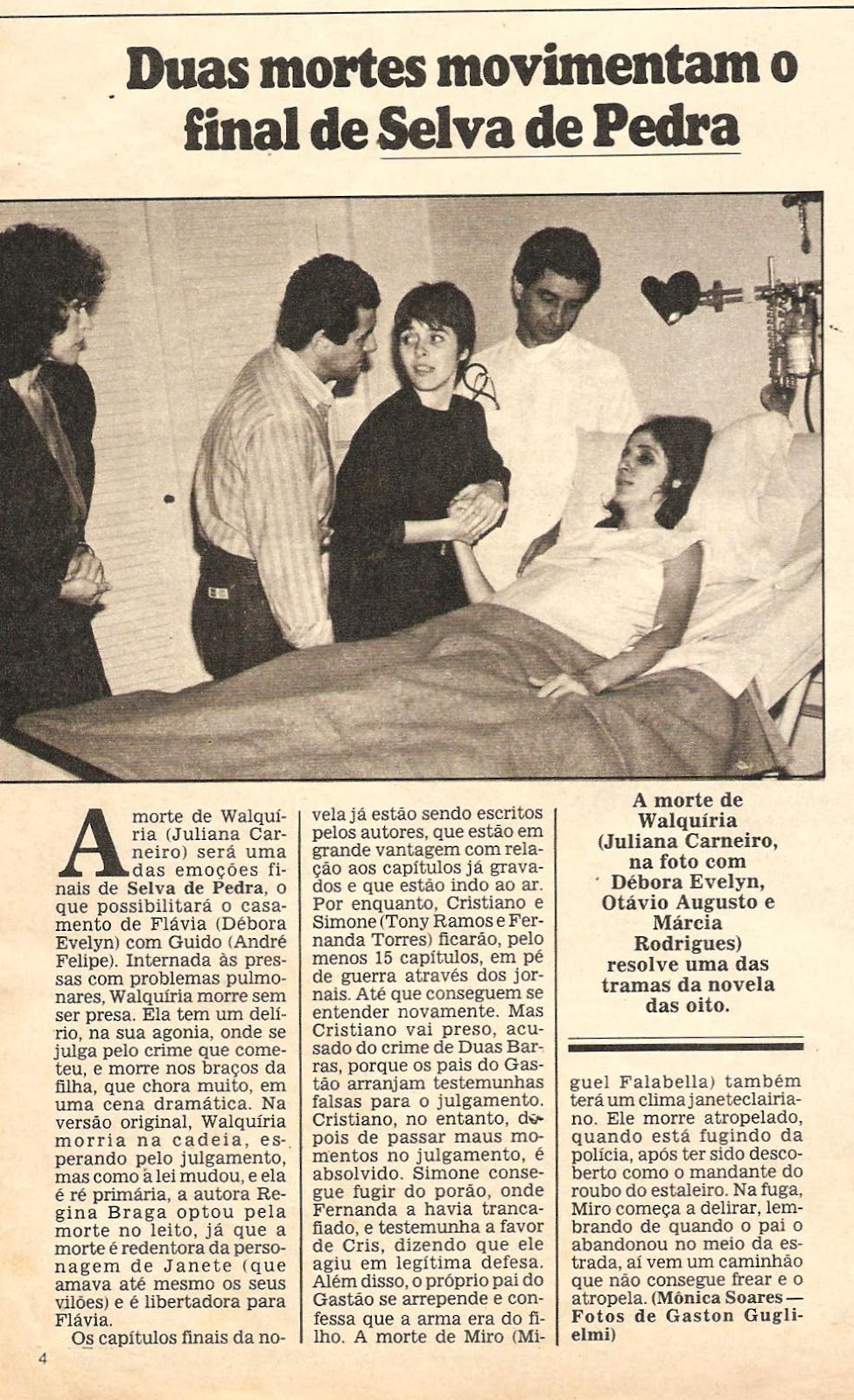 revista amiga & novelas: SELVA DE PEDRA - 1986