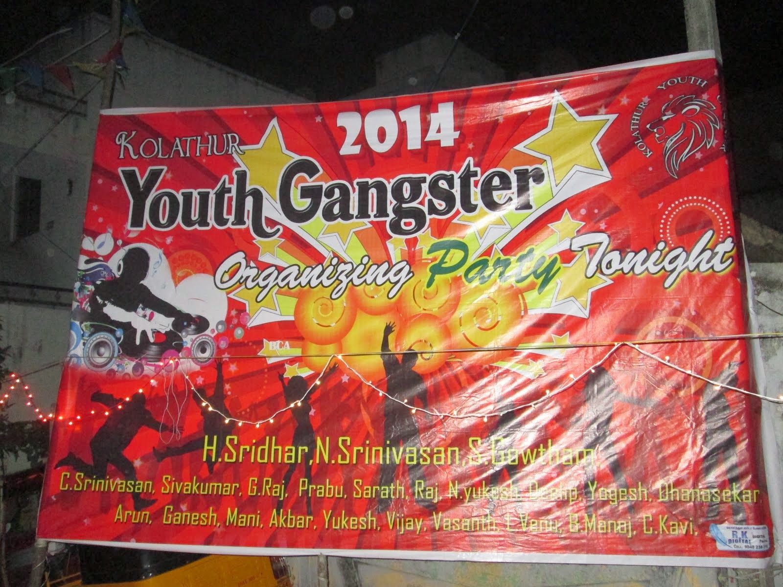 Gangster Party Banner