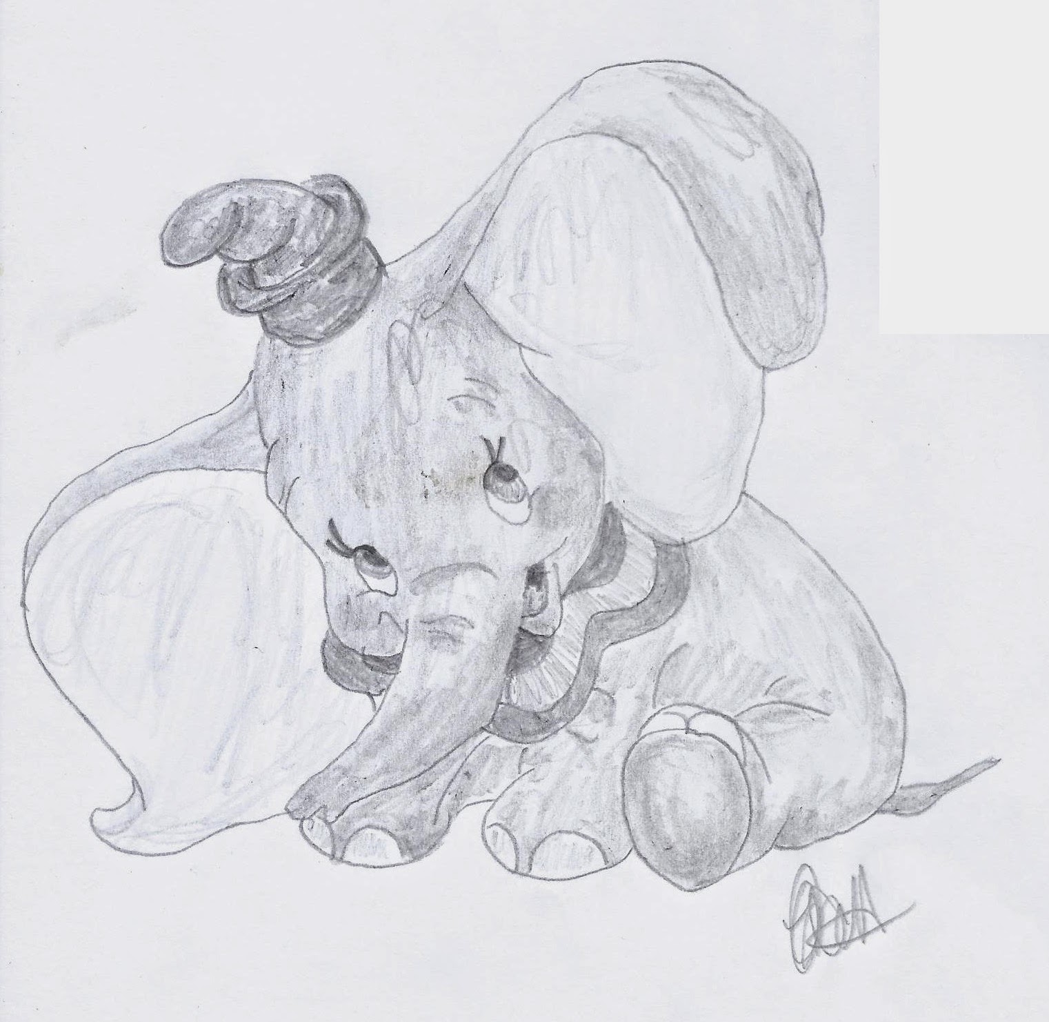 Disney Study, Dumbo, www.JoLinsdell.com #Disney #Sketches #Illustrating
