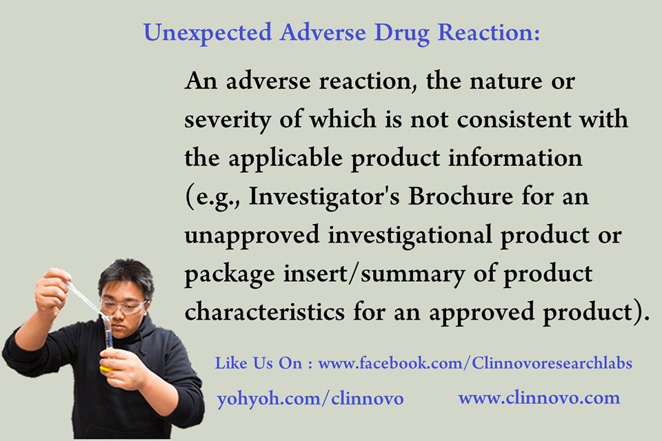 Clinnovo News Unexpected Adverse drug reaction Clinnovo Labs