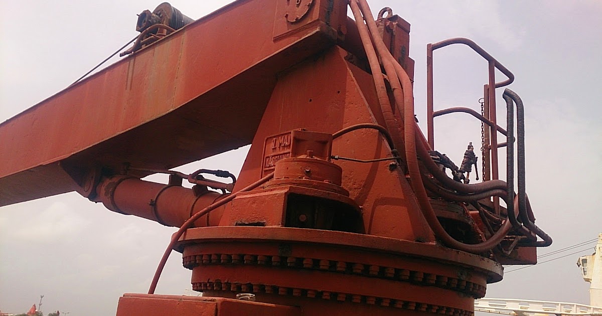 Marine Deck Cranes / Provisional Cranes Used Second Hand for Sale