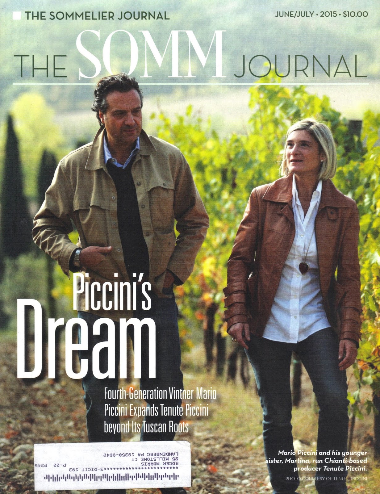 Been There Tasted That Somm Journal Cover Story Explores Piccini s Dream