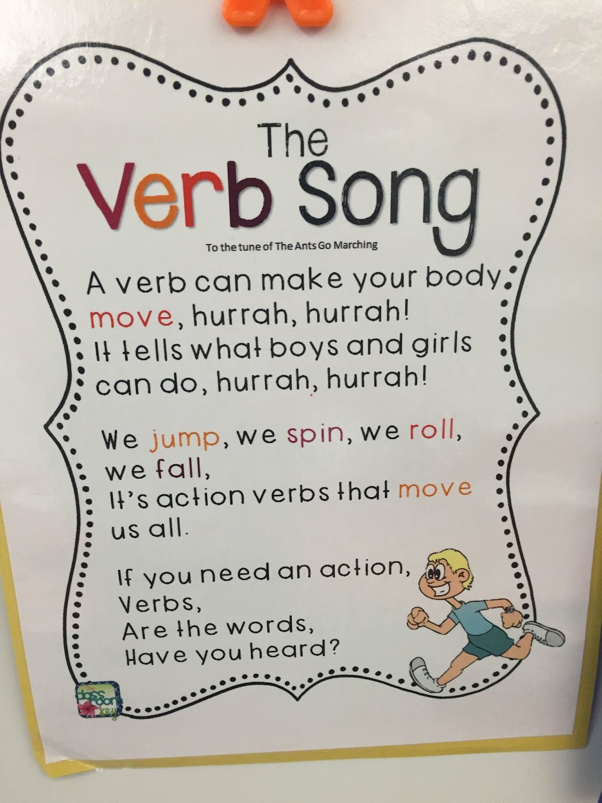 Mrs. Farrand's Classroom Verb Songs! )