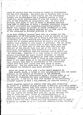 Letter To Hoover Re Green Fireballs (3) 2-26-1952