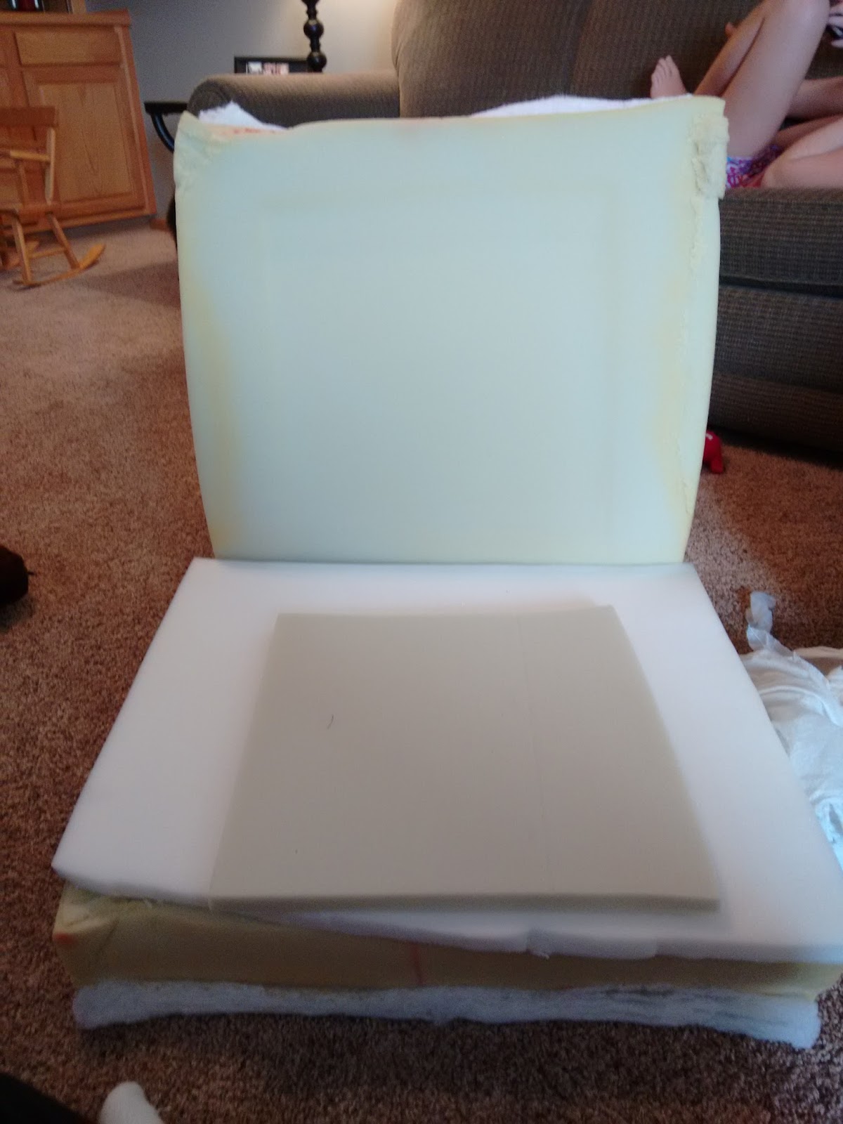 The Jernstad Journal Restuffing couch cushions