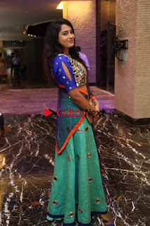 Cute Actress Himaza in Beautiful Choli Skirt Style Anarkali Dress Spicy Pics  065