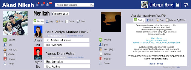 undangan unik fecebook