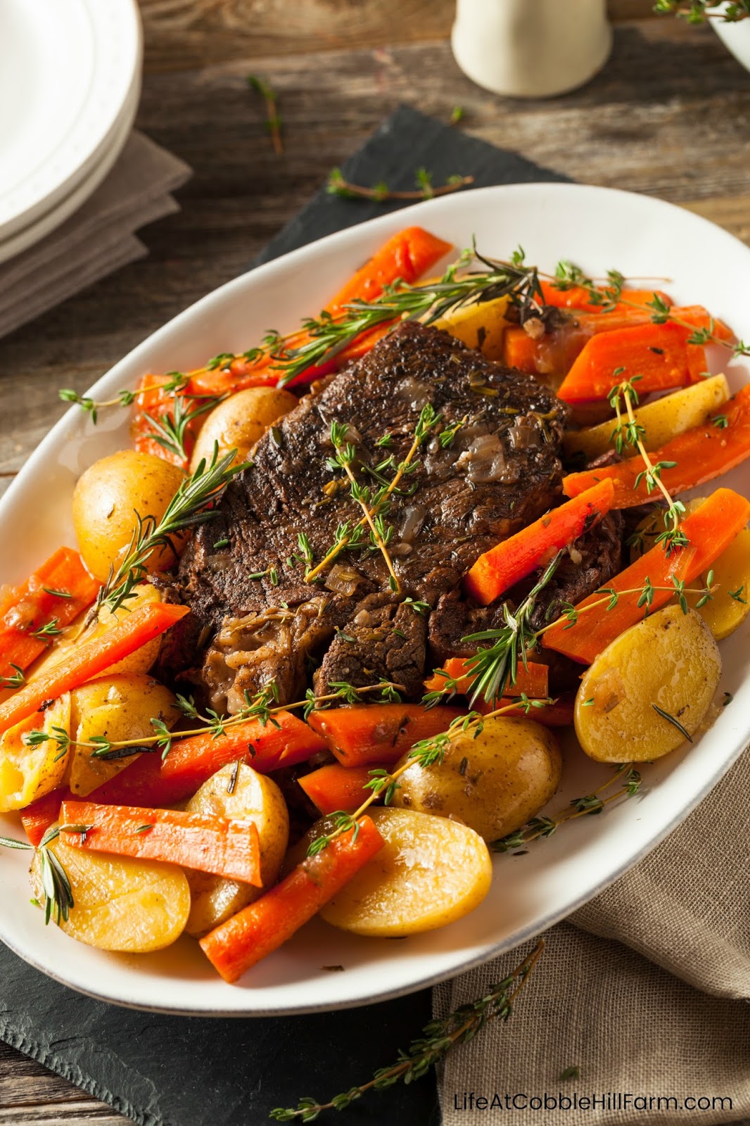 DELICIOUS SlowCooker Mississippi Pot Roast (& Freezer Friendly