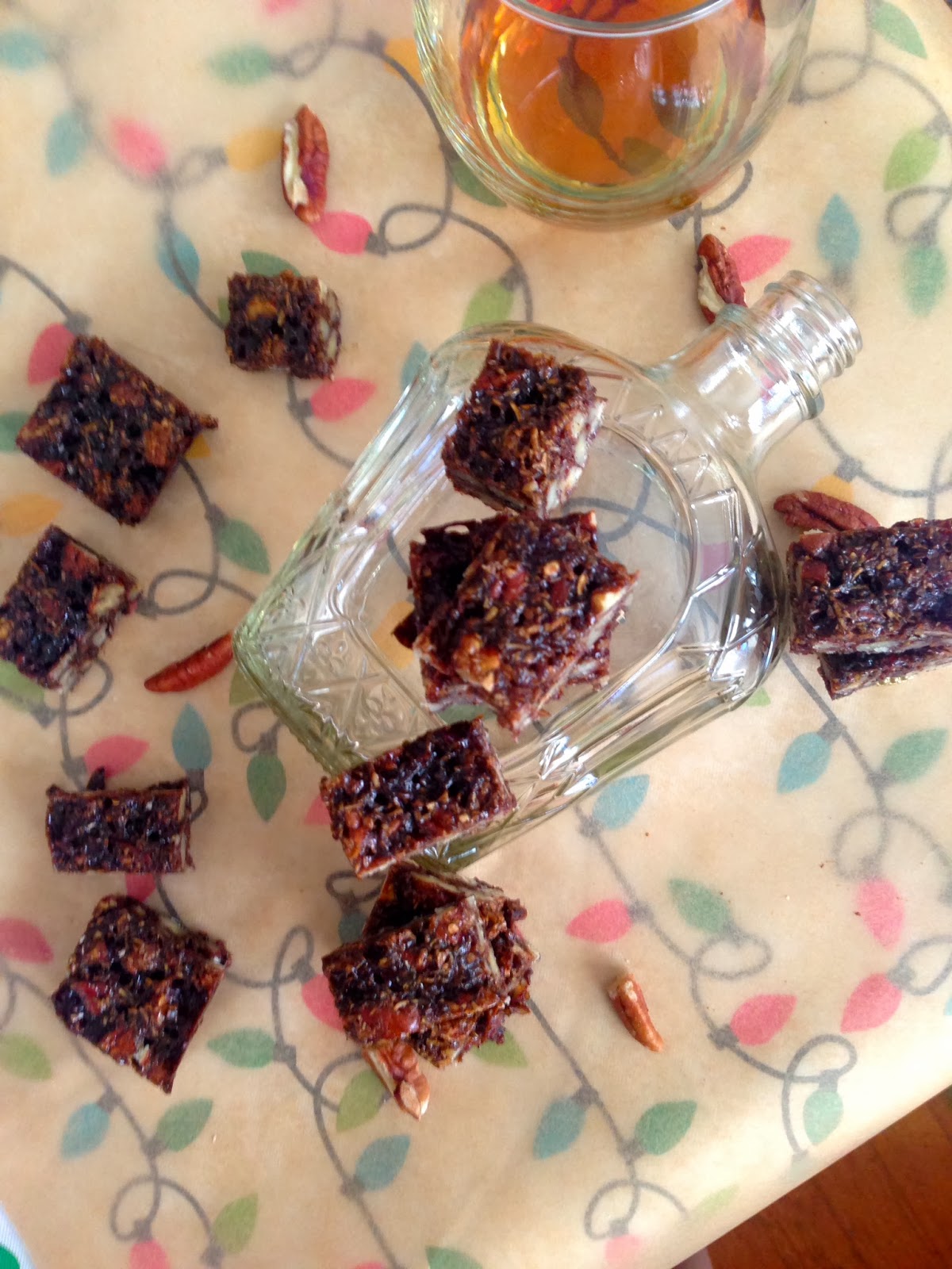 Mommy and Her Latte Whiskey Pecan Bars