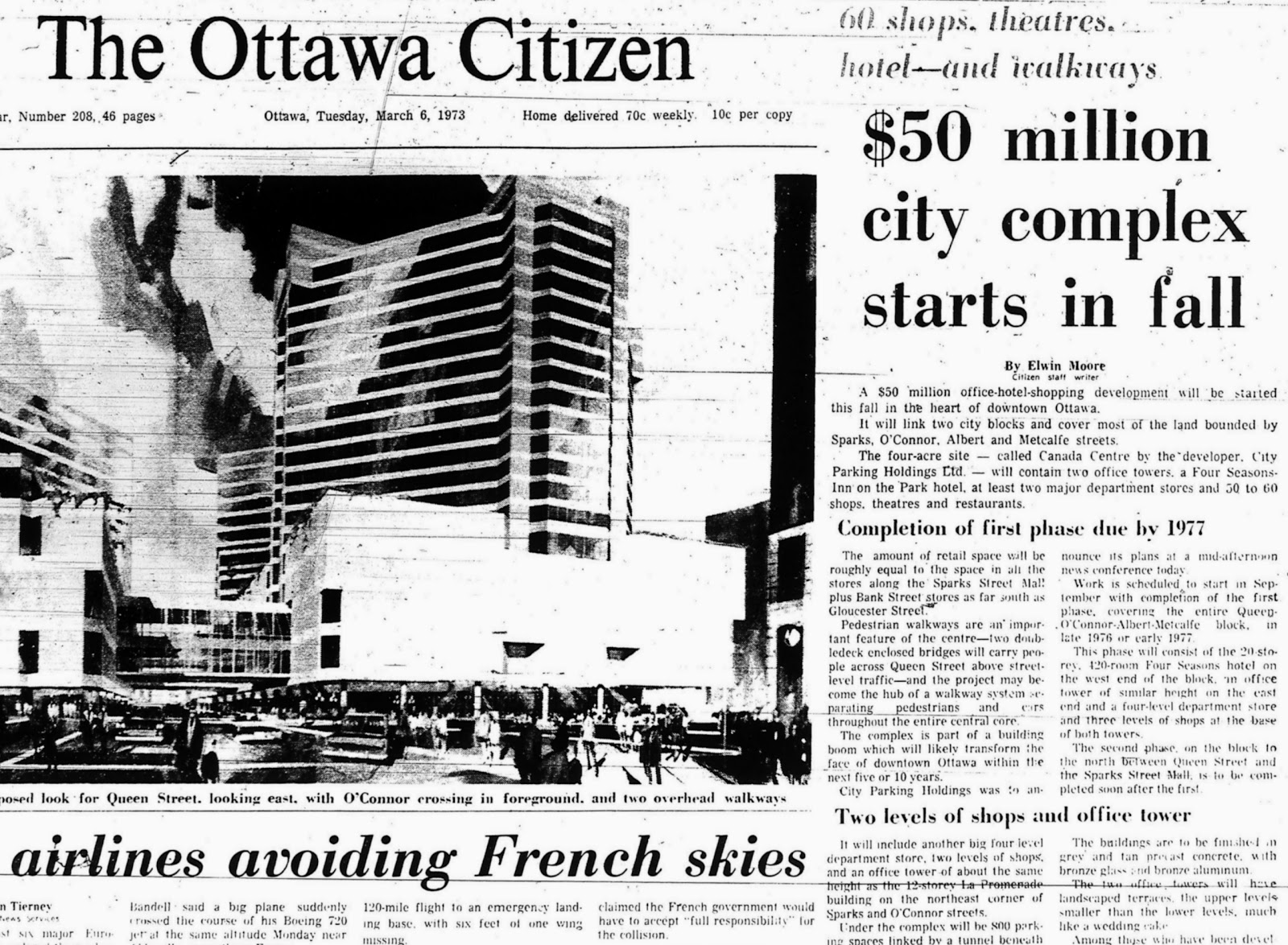 Rideau Centre History Part 5 The Canada Centre Affair Urbsite