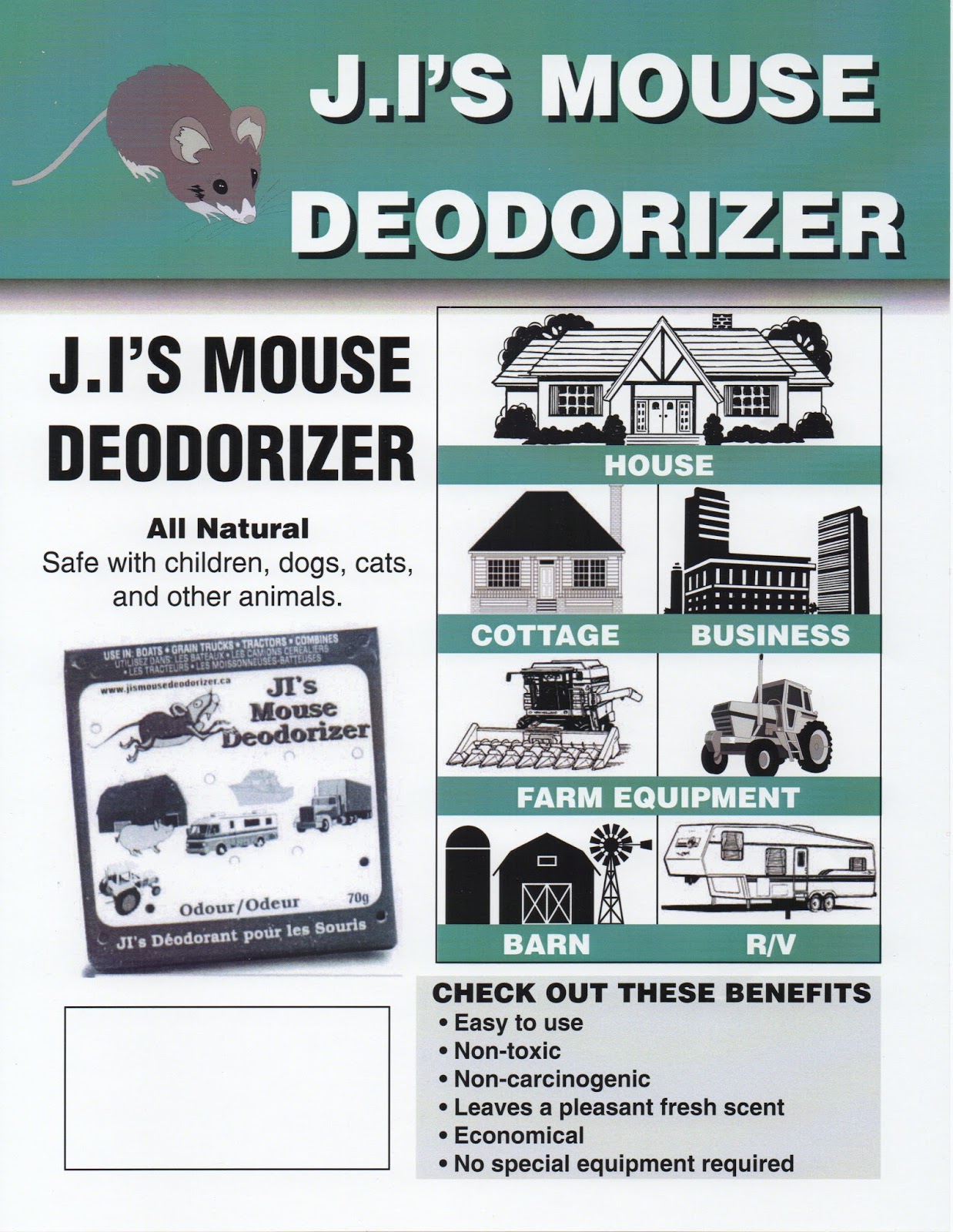 The Aries Man Chronicles J.I's Mouse Deodorizer (Rodent Repellent) pestcontrol