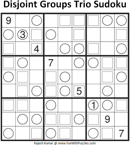 Disjoint Groups Trio Sudoku (Daily Sudoku League #148)