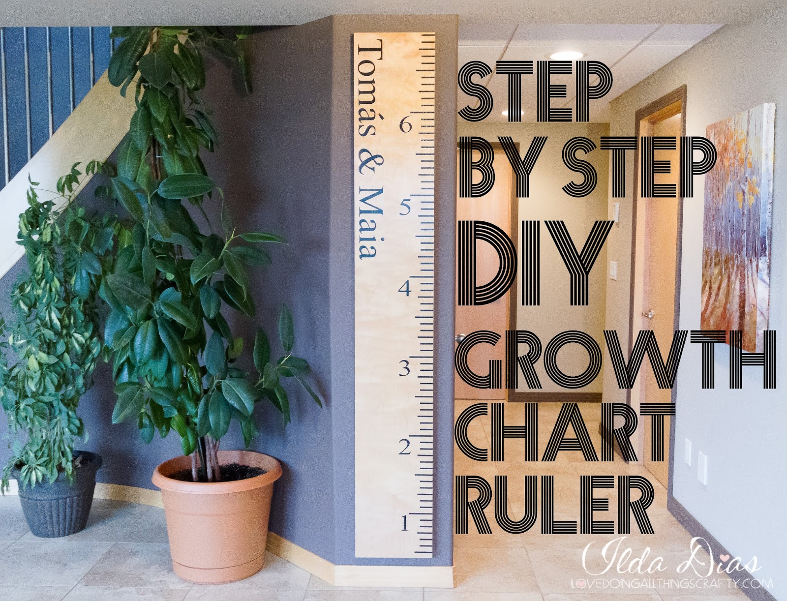 Wood Ruler Growth Chart Diy