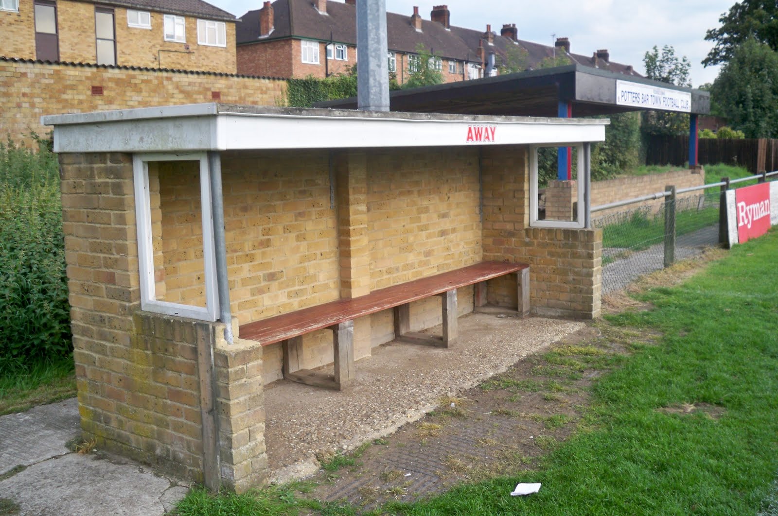 Football Grounds visited by Richard Bysouth Potters Bar Town FC