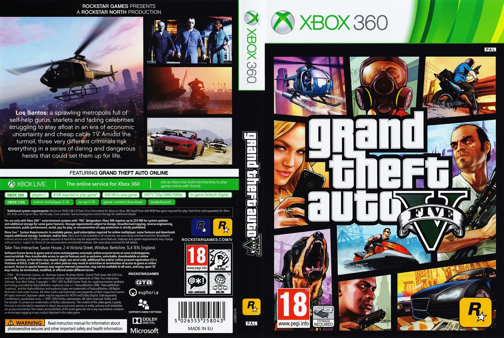 Image result for GTA V (Xbox 360)