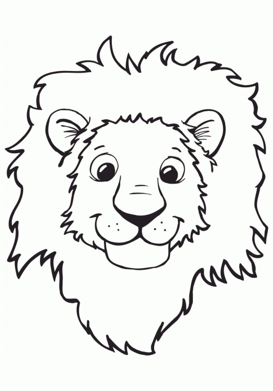 Tranh tô màu con sư tử 2