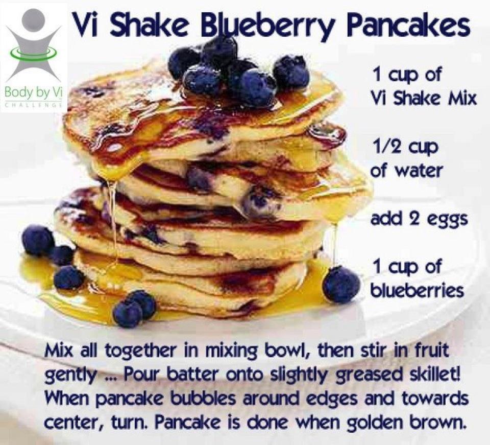 The Visalus Family Vi Blueberry Pancake Recipe