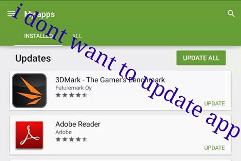 How to permanently stop updates on an android application