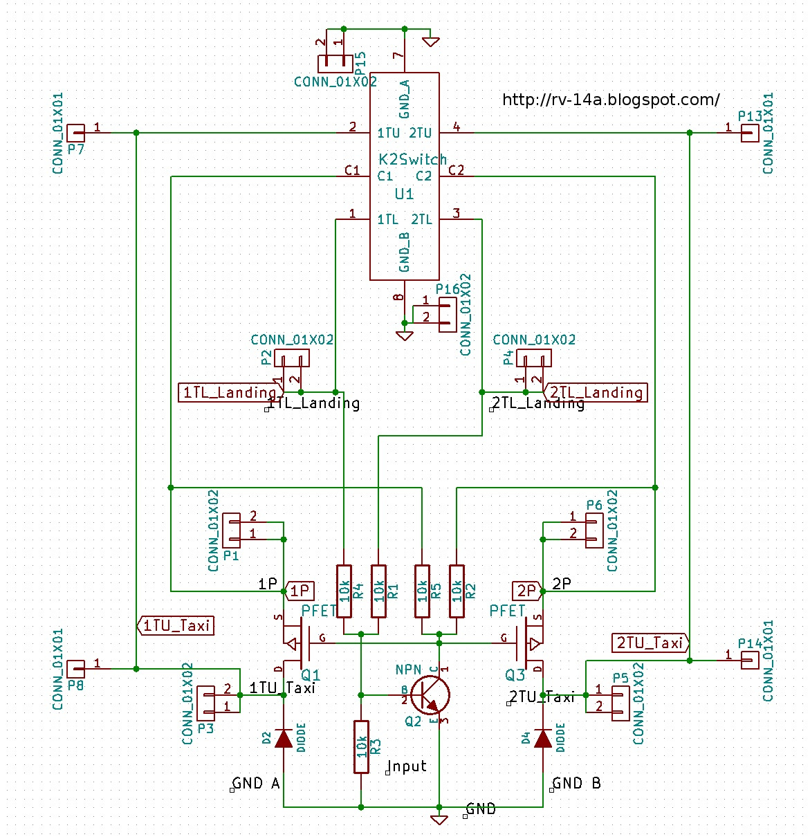 E's Van's RV14A Avionics Nav/Strobe and landing/taxi lights circuit