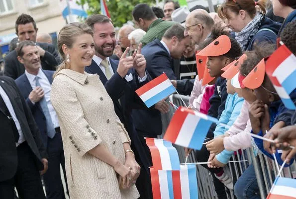 Hereditary Grand Duke Guillaume and Hereditary Grand Duchess Stephanie visited Esch-sur-Alzette, the day before the 2018 National Day