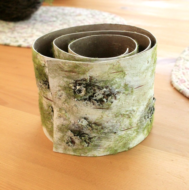 How to Use Fake White Birch Bark Crafts a la mode