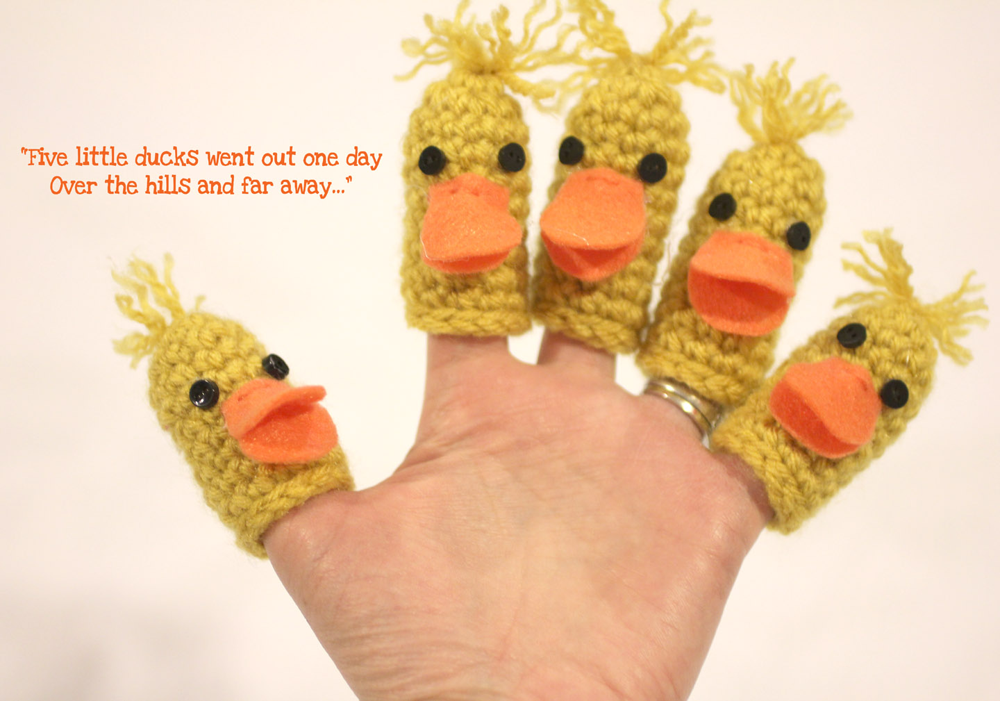 5 Little Ducks Finger Puppets Repeat Crafter Me