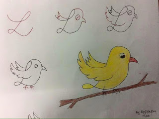 رسم لطائر