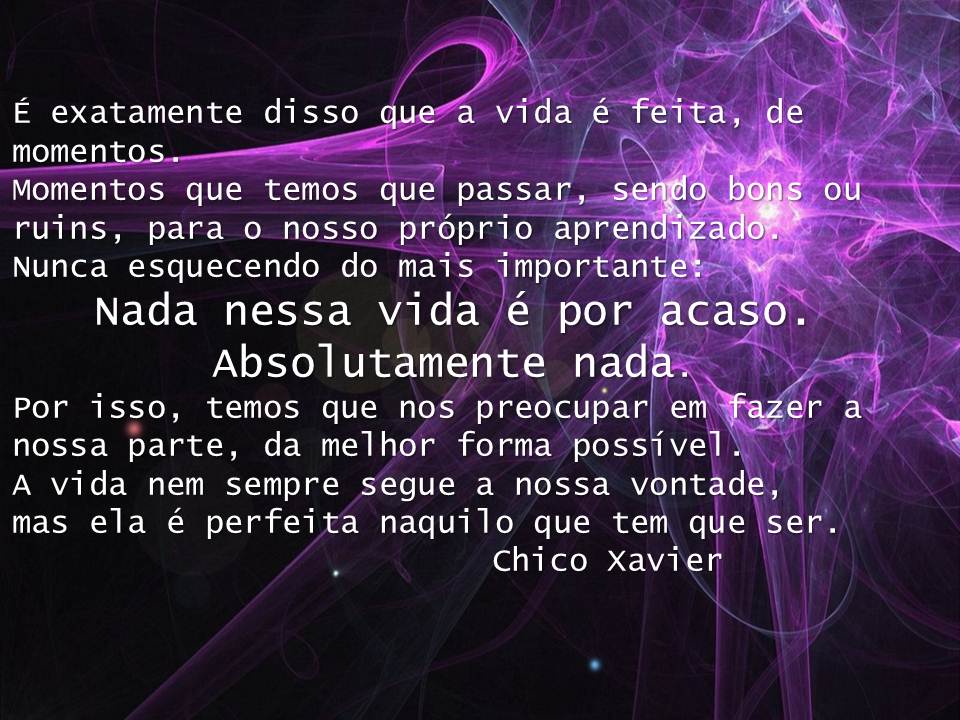 PONTO DE RECARGA: NADA É POR ACASO