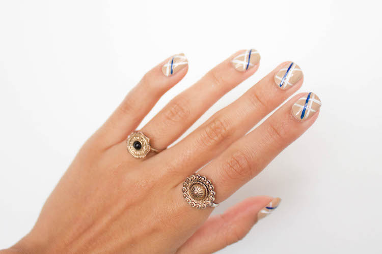 4. Quick and Easy Geometric Nail Art - wide 7