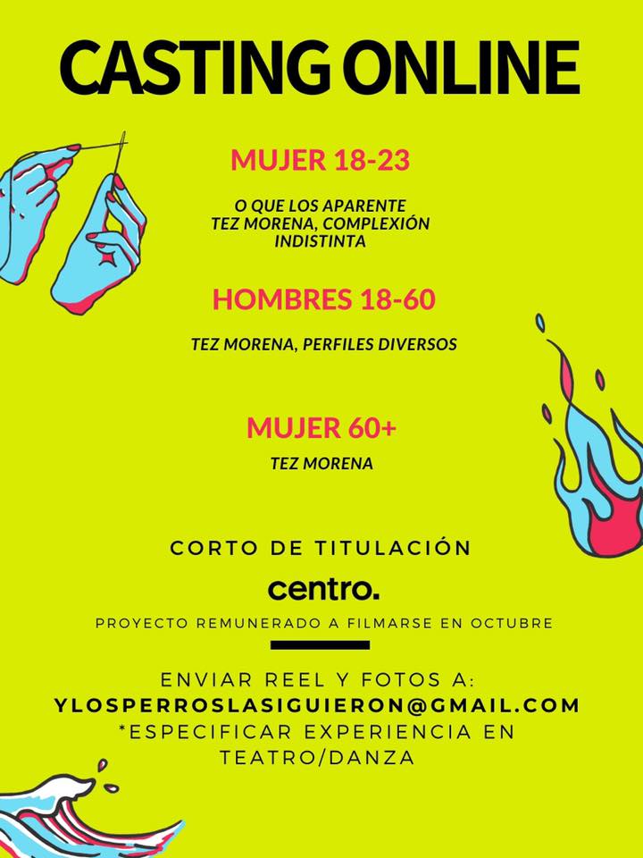 CASTING EN MÉXICO Se buscan actores y actrices para corto de