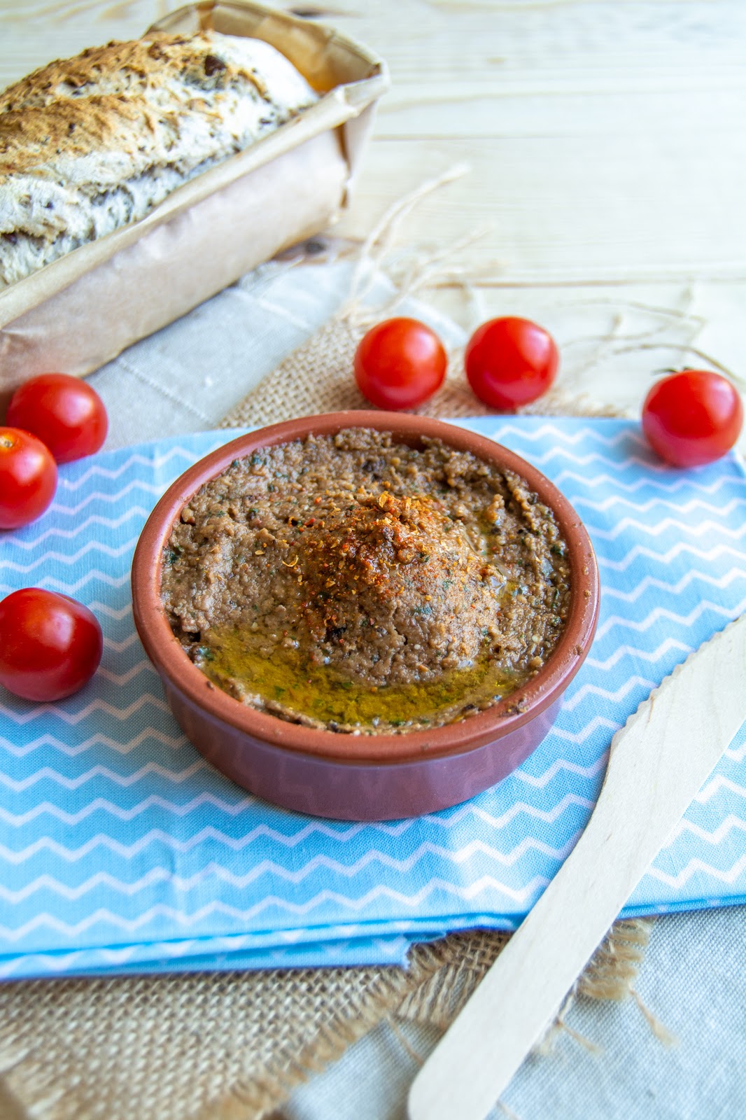 Caviar d'aubergines aux tomates cerises Rosenoisettes