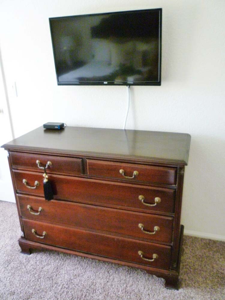 Hanging The Tv Over Bedroom Dresser A Stroll Thru Life
