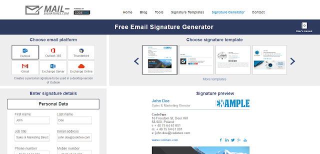 Create Free Email Signature