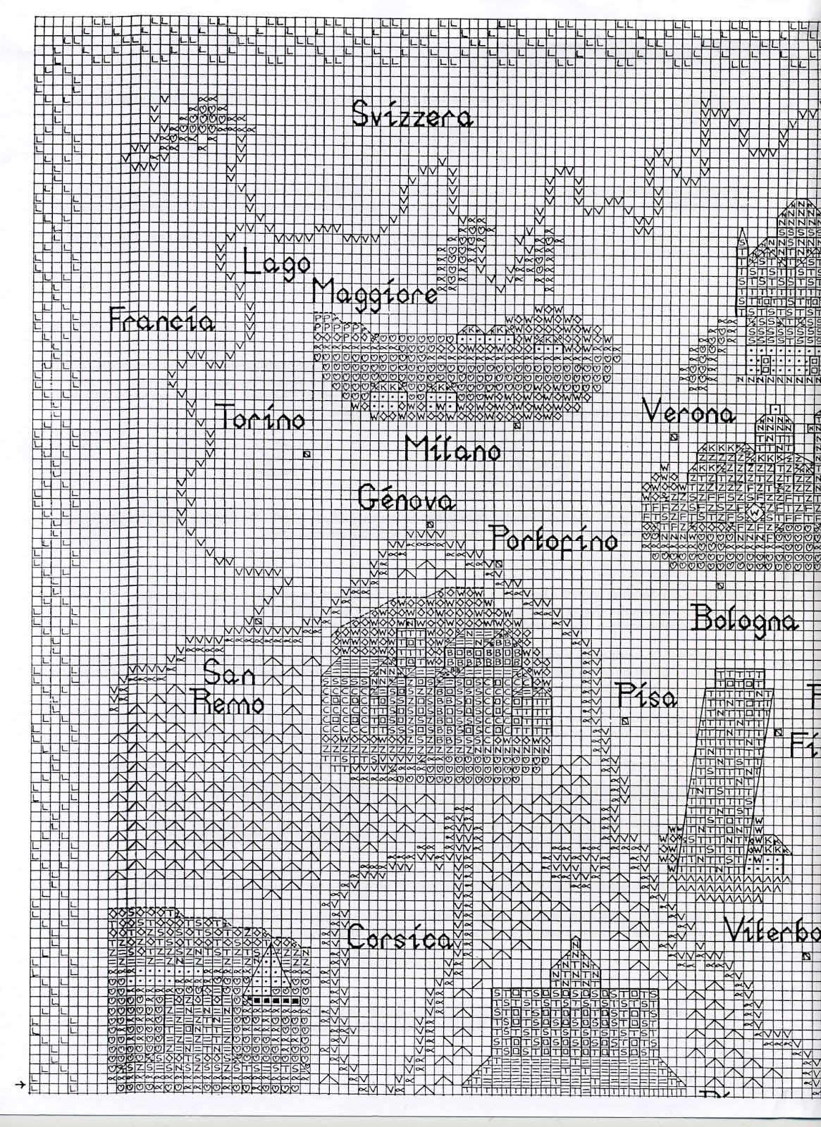Схема вышивки карта. Вышивка крестом Италия схемы. Карта Италии вышивка. Вышивка Италия схема карта.
