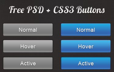 Archivo PSD Botones CSS3