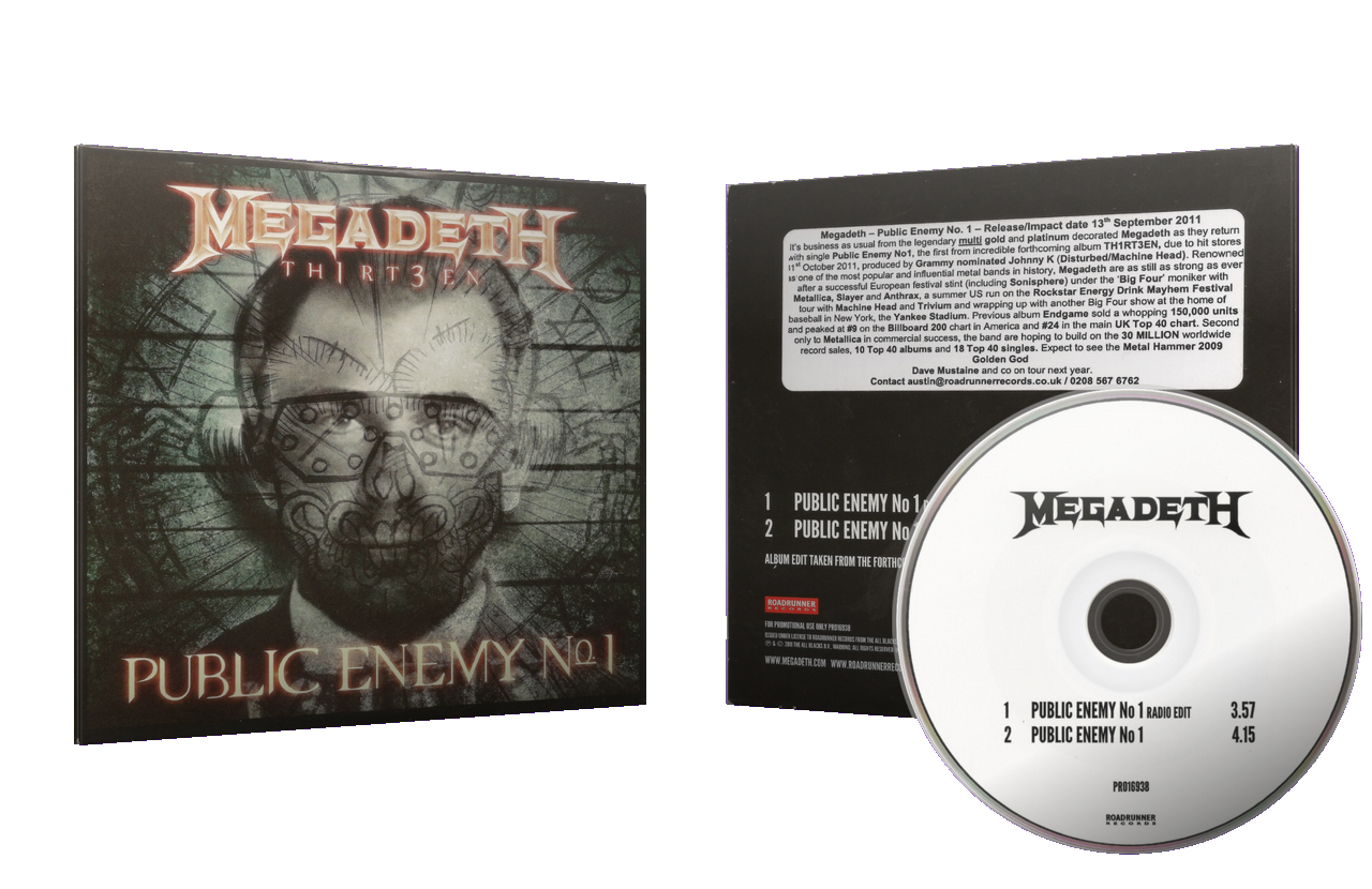 MetalExpressionPhantom Megadeth Public Enemy No.1 (Roadrunner, Promo