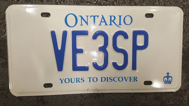 Andre Vanier VE3SP Vehicle HAM Amateur Radio Personalized License Plate "VE3SP"