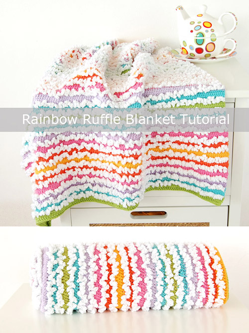 Beautiful Skills Crochet Knitting Quilting Free Rainbow Ruffle