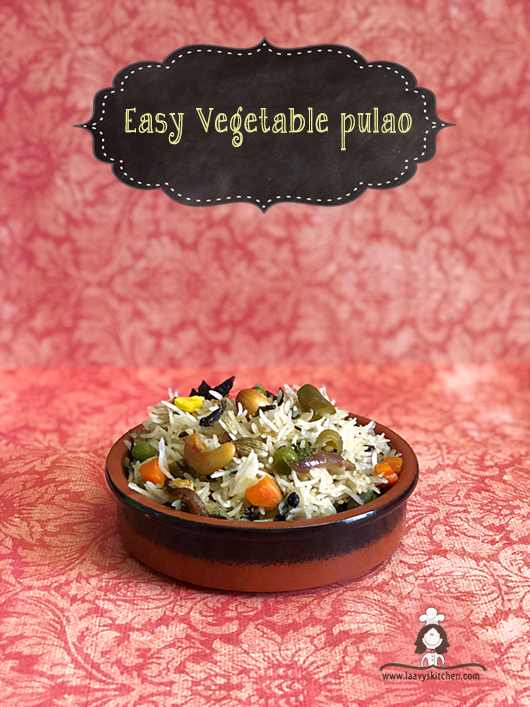 Laavy's Kitchen A food blog by Laavy Easy Vegetable Pulao in Instant Pot / Rice Cooker
