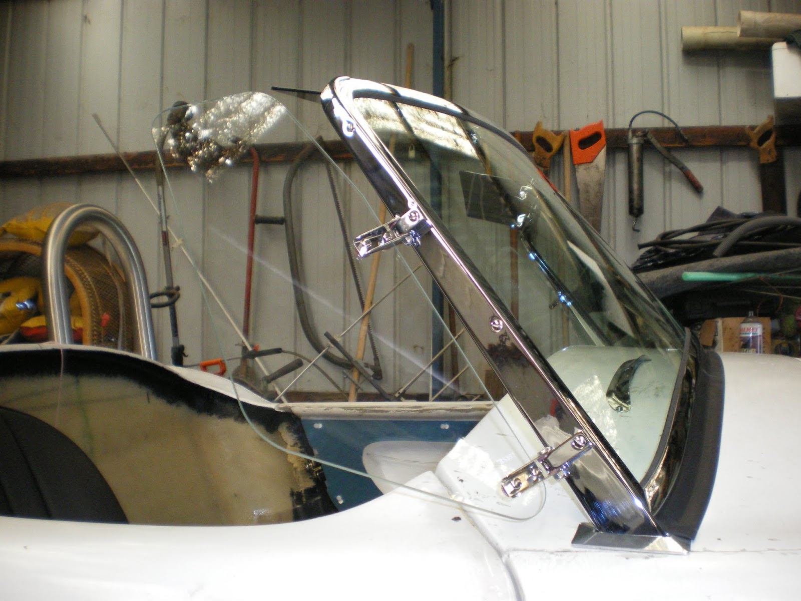 Classic Revival AC Cobra Replica SC 427 Windscreen was the next job
