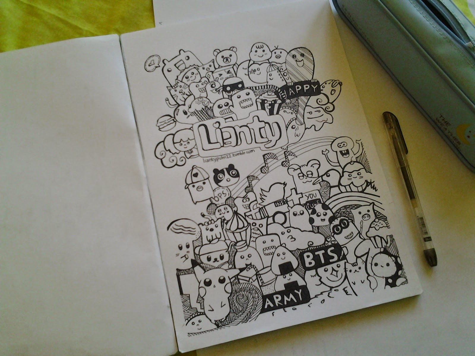 Gambar Doodle Art Tulisan Intan | Doodle46