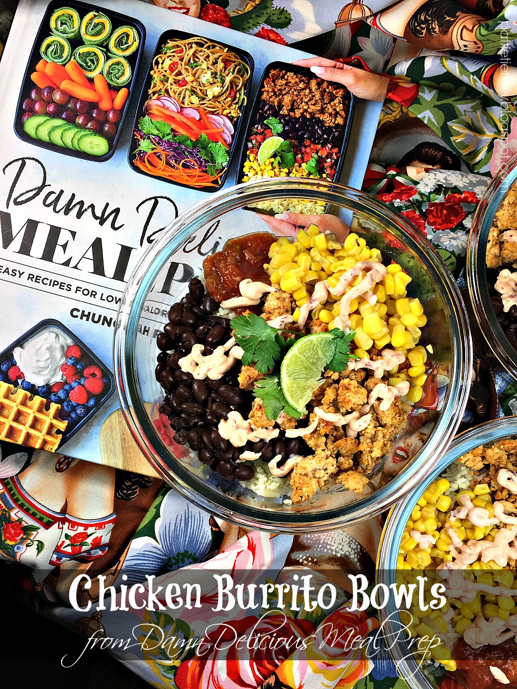 OllaPodrida Chicken Burrito Bowls from Damn Delicious Meal Prep