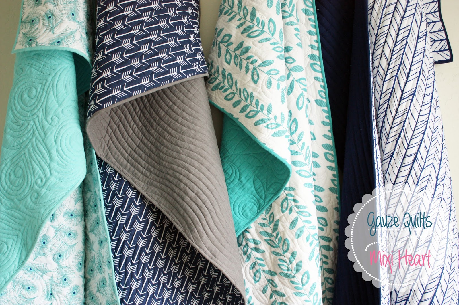 With all my Heart (Mixi Heart) Double Gauze Quilts