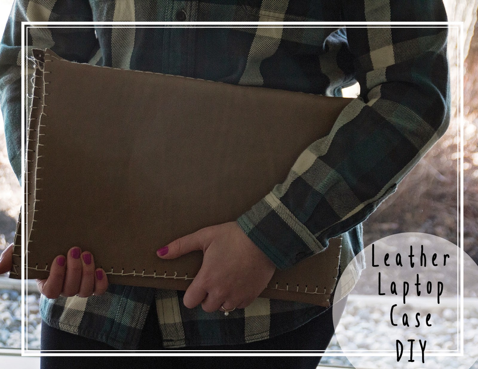 Leather Laptop Case DIY