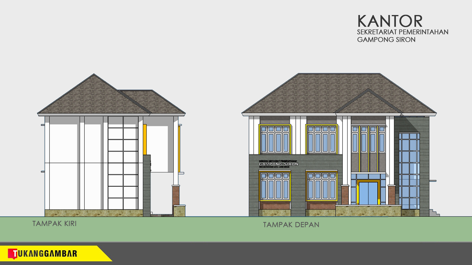 Project Desain  Kantor  Desa  Tukang Gambar 