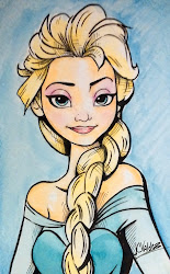 elsa frozen painting disney watercolor paintings drawings valdez water carlos juan
