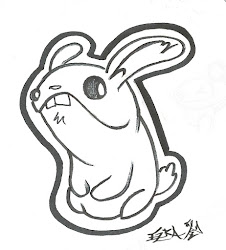 inktober simple sketch quick bunny